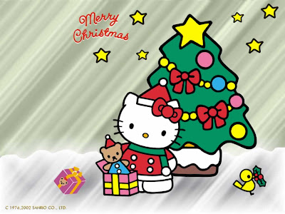 hello kitty christmas wallpaper. Merry Christmas Guys!