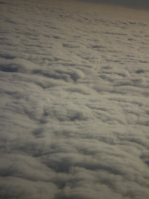 Desde el avion. Parecen de algodon