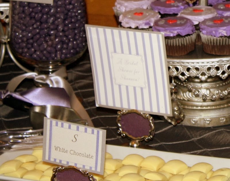 Enchanted Expectations Purple and Silver Bridal Shower