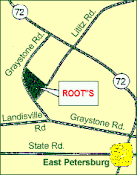 Map to Root's Country Market