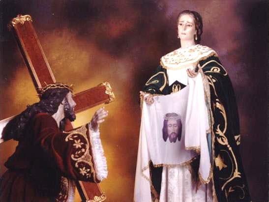 LA SANTA MUJER VERÓNICA  Y EL SANTÍSIMO CRISTO DE LA CAÍDA