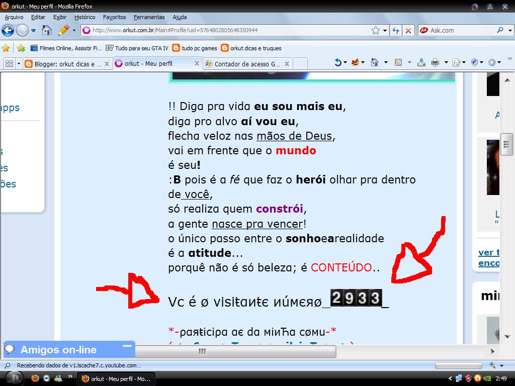 +Dicas e truques para orkut