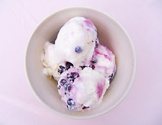 Elderberry ice cream from She Eats Bears