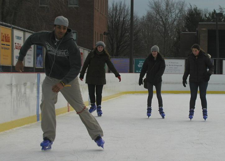 Everyone Outdoors Skating Ahead of the Storm Again This Time in Boston