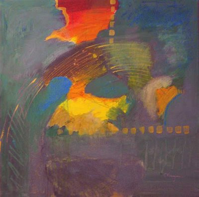 It started out as a picture of a hiking trail surrounded by shrubbery... Connie Kleinjans fine art