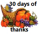 30 days of thanks 30 days of thanks