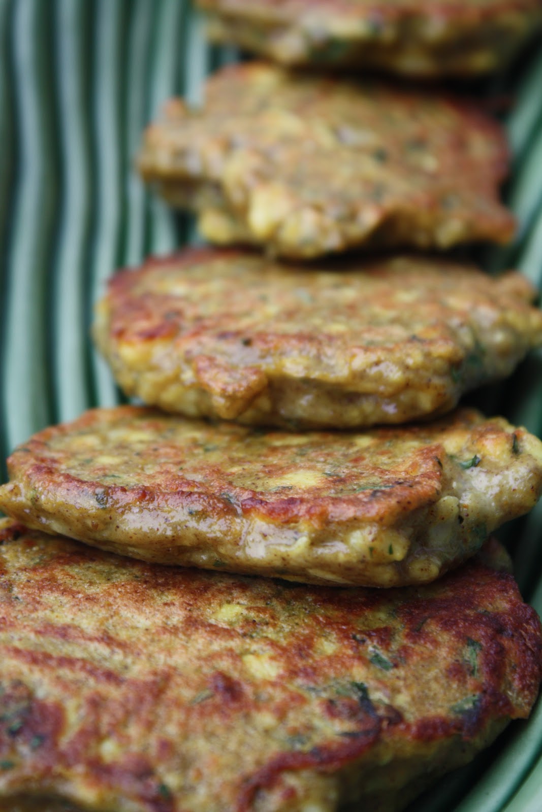 Sparrows & Spatulas Ottolenghi's Cauliflower and Cumin Fritters with