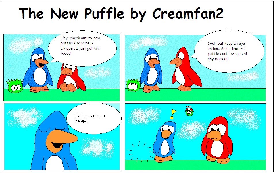 Comic Strips: Club penguin comic strip