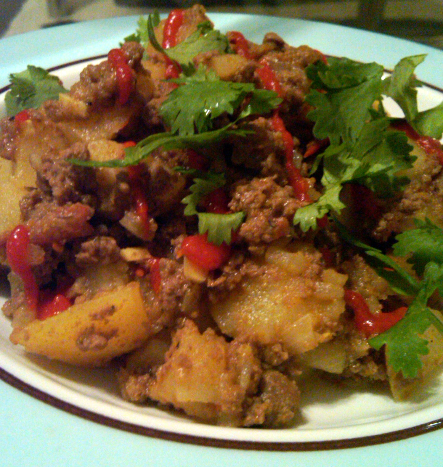 Indian Ground Beef & Potatoes (Keema Alu)