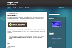 Elegant Blue blogger template