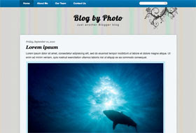 Blog by Photo blogger template
