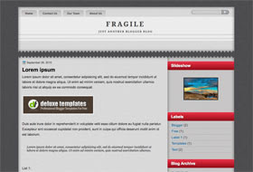Fragile - blogger template