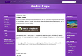 Gradient Purple - blogger template