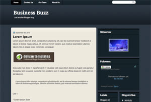 Business Buzz - blogger template