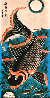 Carp see moonlight Ly ngu vong nguyet