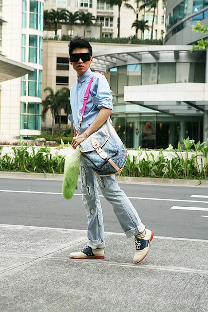 Street Kid with Louis Vuitton bag