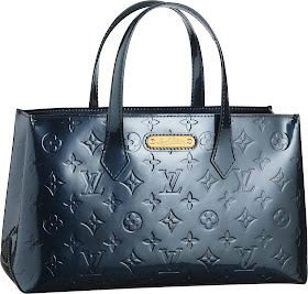 Louis Vuitton Blue Nuit Monogram Vernis Pochette SoBe Clutch Bag