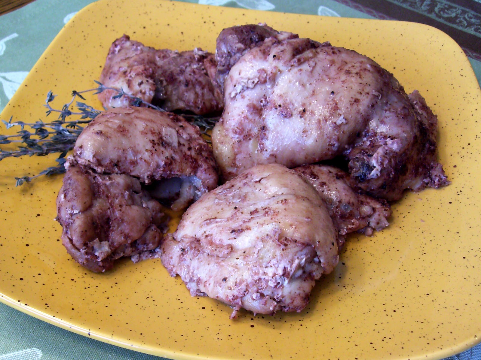 Mediterranean Inspired Food Sumac Marinated Chicken Thighs