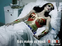 El SIDA nos hace iguales... protegete, informate!