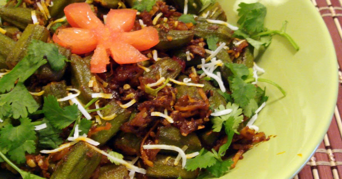 StirFried Okra (Bhindi Masala) with Peanuts and Coconut Fun and Food
