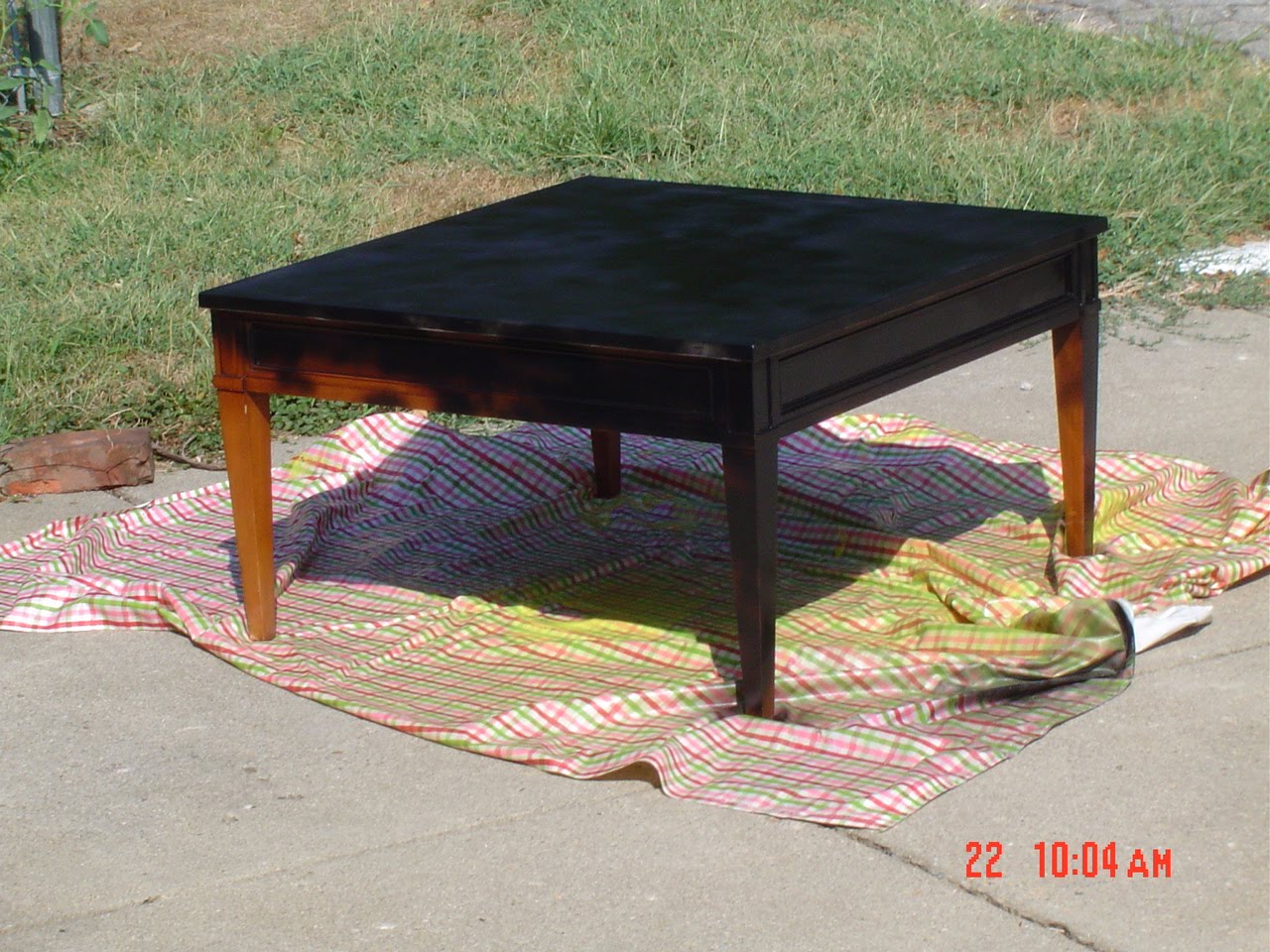 Judy's Fabric Addiction Decoupaged Coffee Table