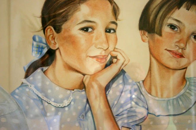 Aude et Laure en 1993- pastel