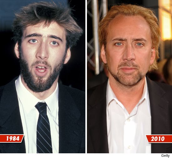 Catwalkin' Antes e depois Nicolas Cage