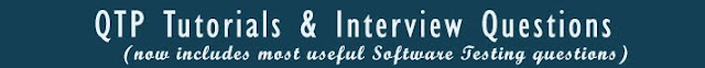 QTP tutorials & interview questions