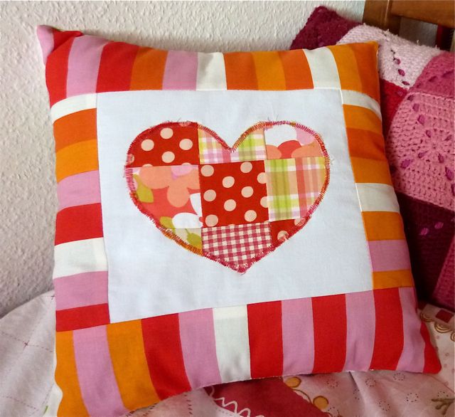 My Rose Valley Patchwork heart pillow & surgery