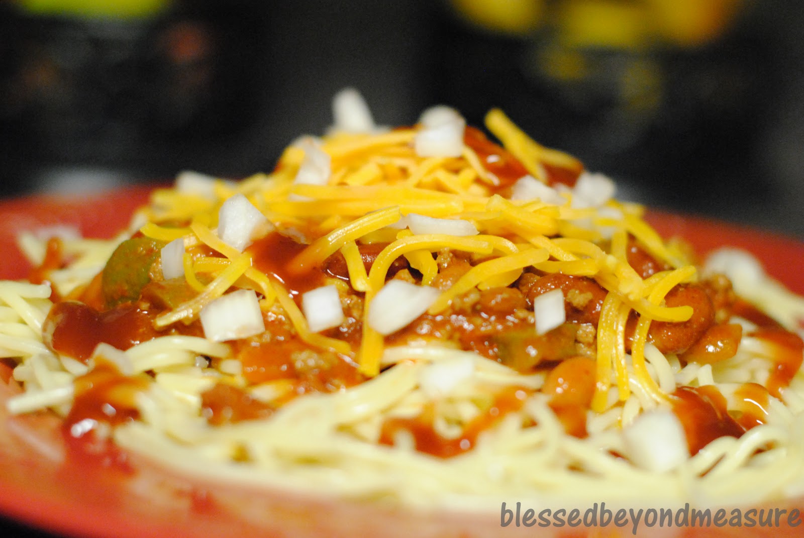 Blessed Beyond Measure Chili Mac Supreme with Steak N Shake