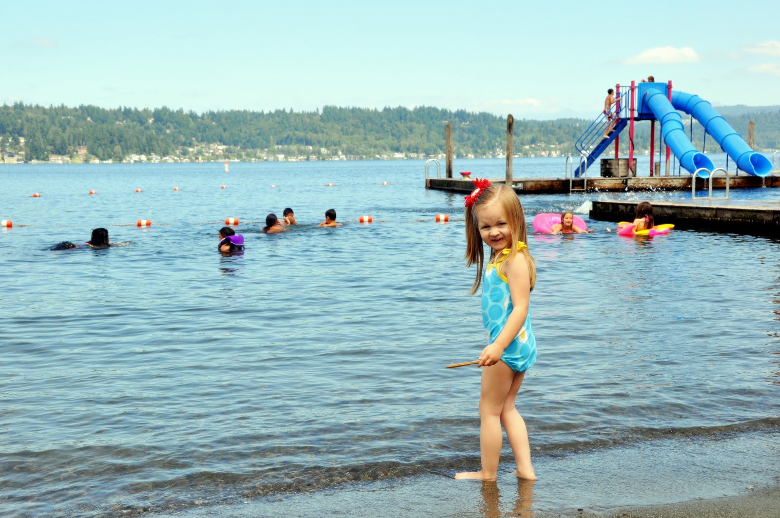 Kids Swimming In A Lake veater family: summertime and swimsuits! Kids Swimming In A Lake veater family: summertime and swimsuits!