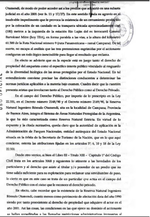 Sentencia Juez Federal Año 2005