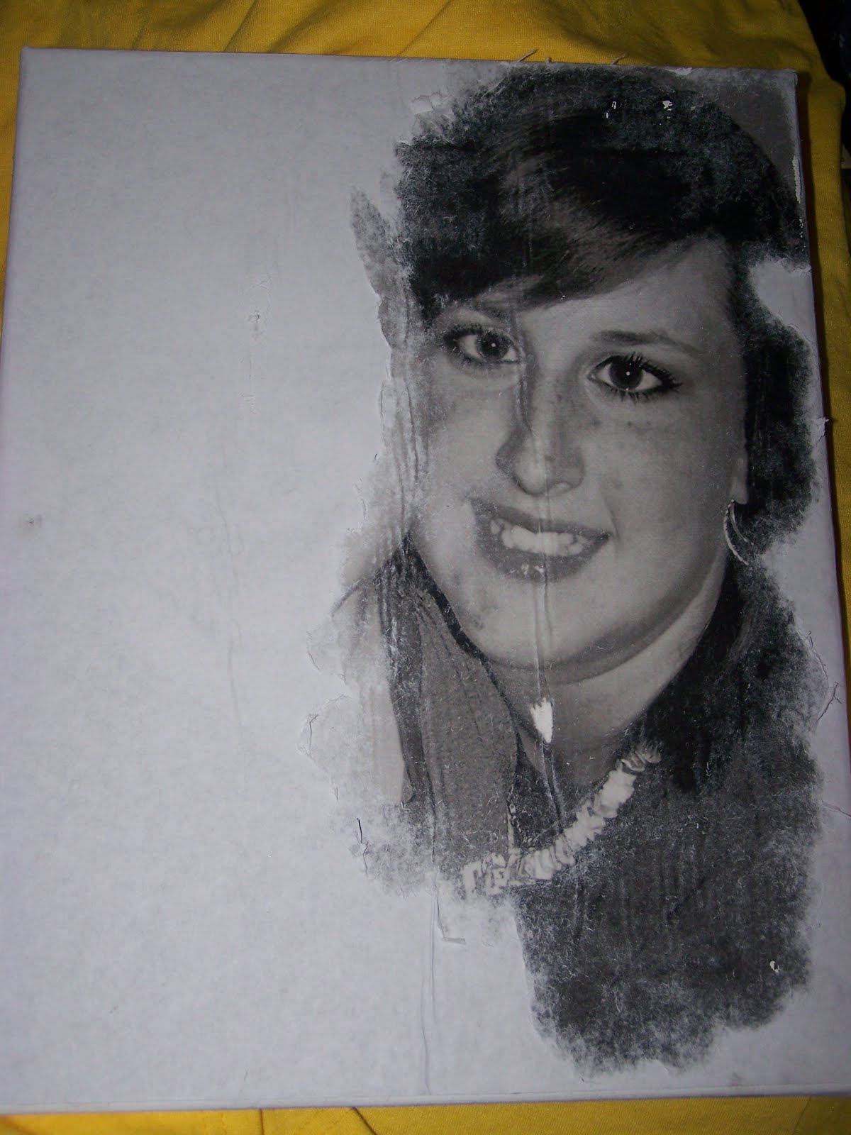 Art Surrounds Us Gel Medium Photo Transfer On Canvas