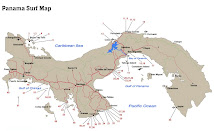 MAP: PANAMA SURF SPOTS