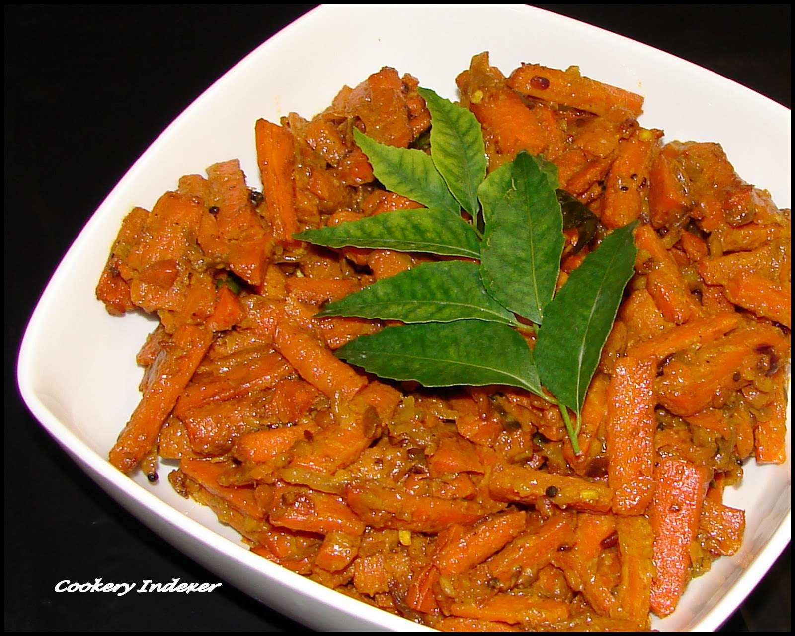 ! Regional Indian Cuisine Blogroll ! Gajar Ki Sabzi (Carrot Stirfry
