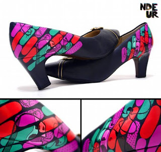 ndeur painted shoe art
