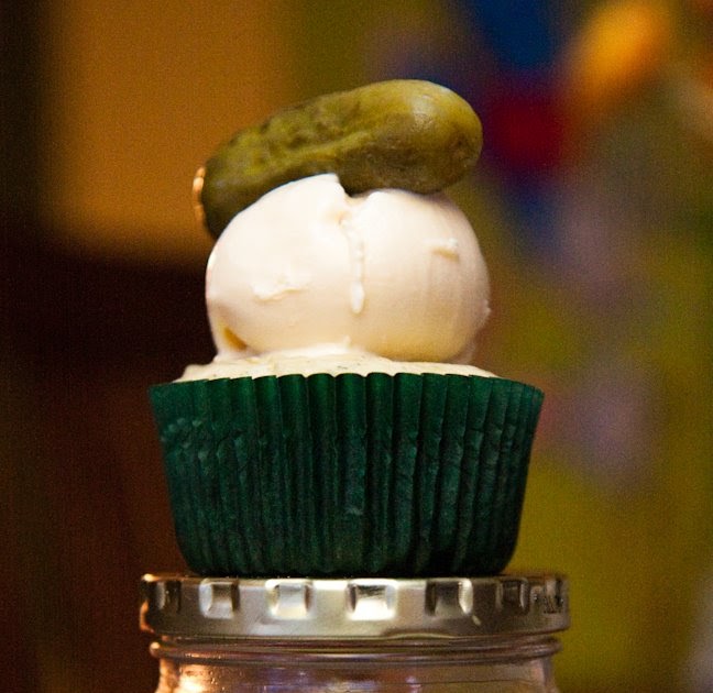 Pickle and ice cream cupcakes!