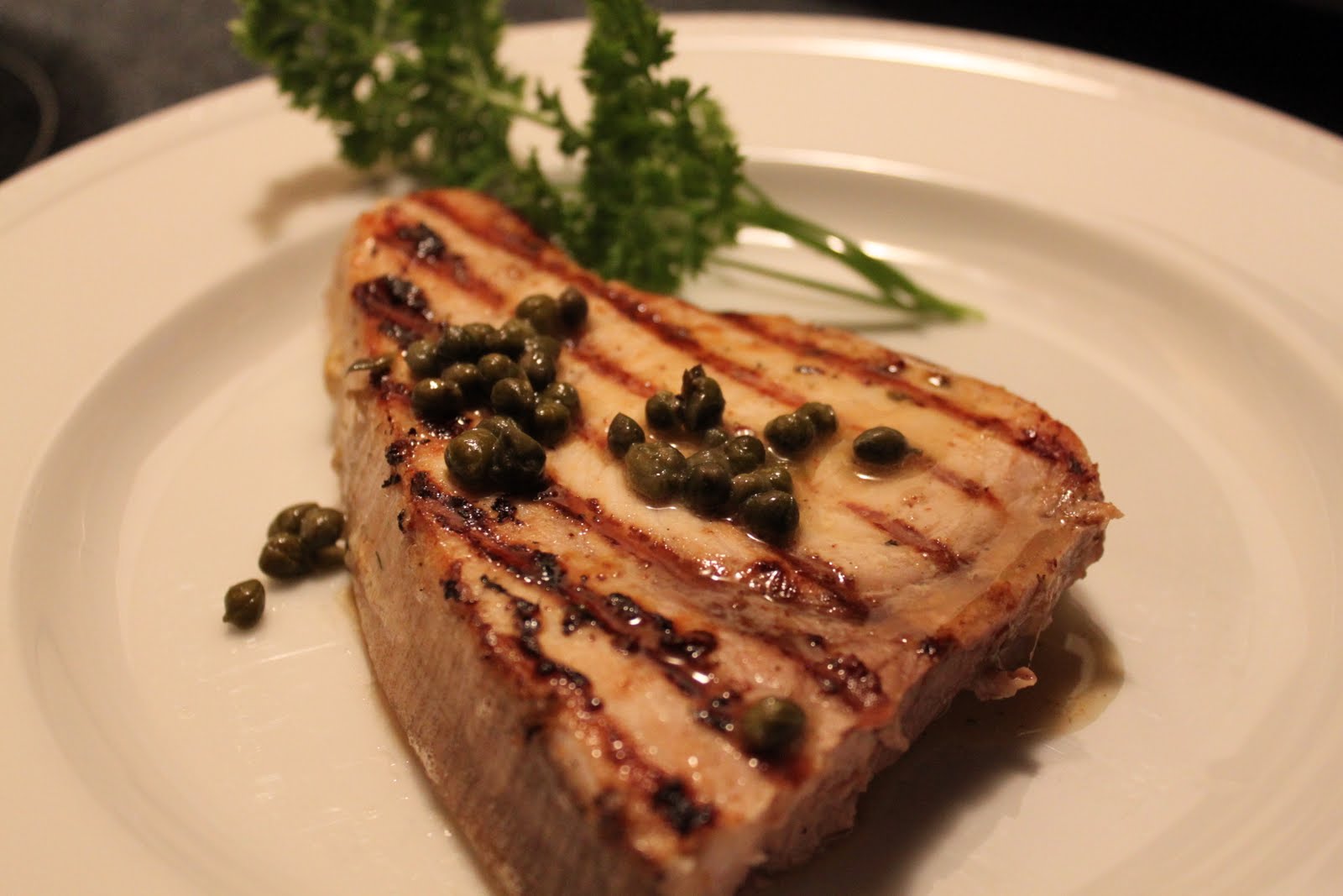 Lindaraxa Grilled Swordfish With Capers & Lemon Butter