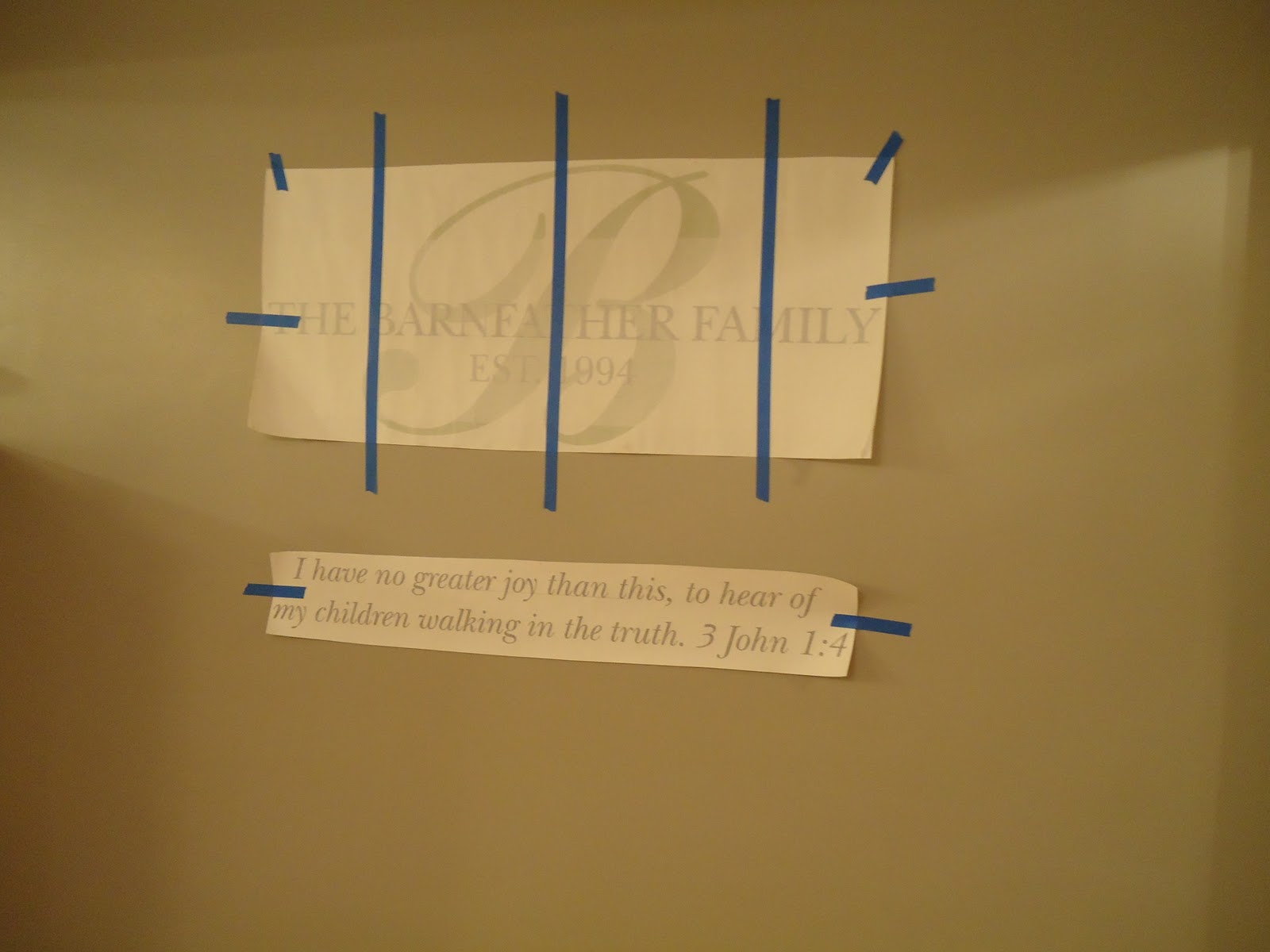 That bare wall in the kitchen how to hang a large decal! Organizing