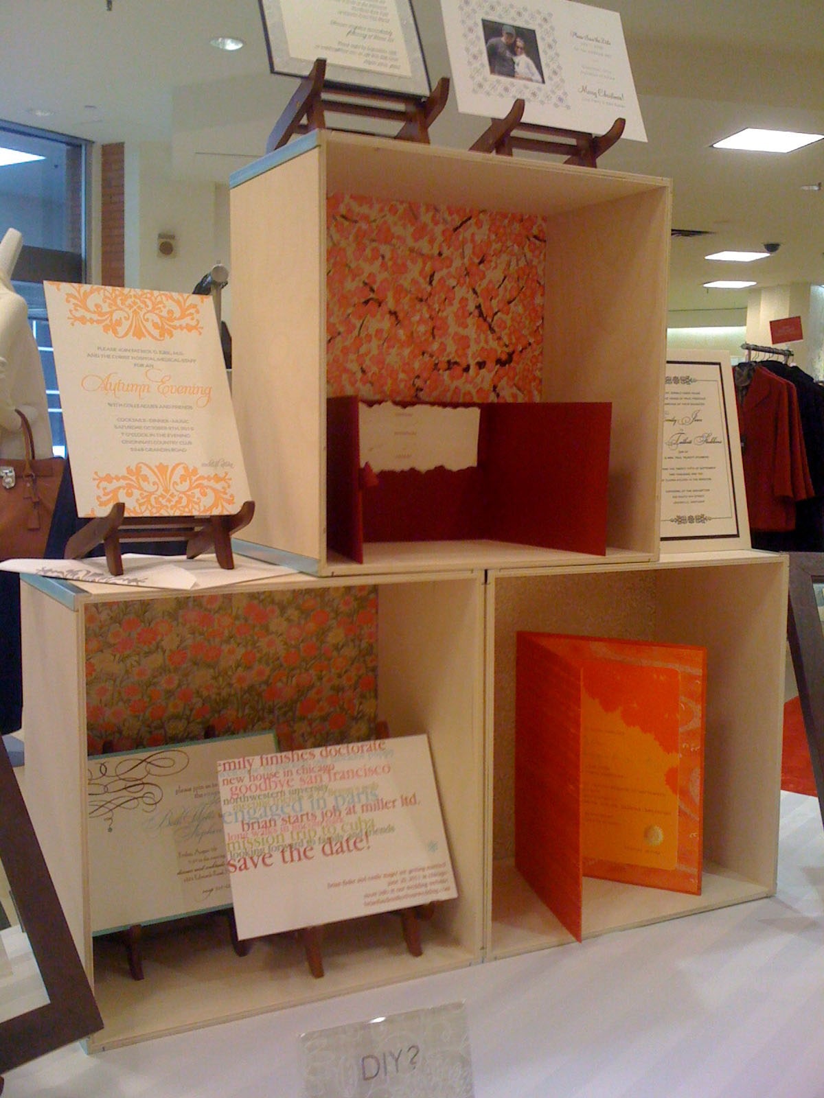 MargotMadison Display your products using an Ikea box and decorative