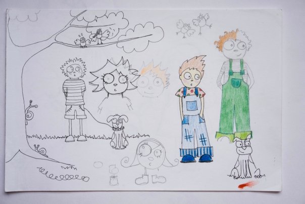 Croquis niños varios......