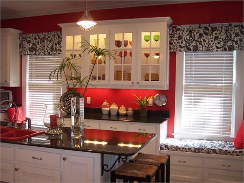 Black And Red Curtains For Living Room Deco Black White Kitchen