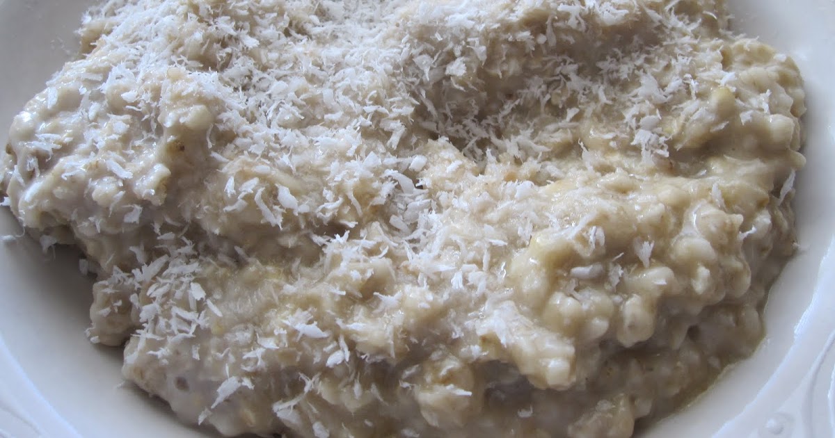 Givin' The Skinny Coconut Cream Oatmeal!