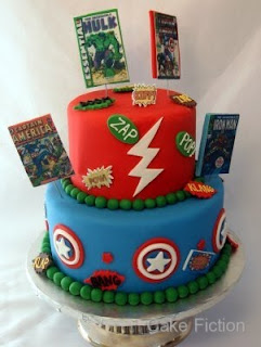 Superhero Birthday Cake on Comic Book Birthday Cake Featuring Our Customer S Favorite Avenger