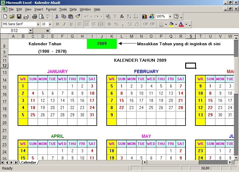 Blog Indonesia Download Kalender Abadi Gratis