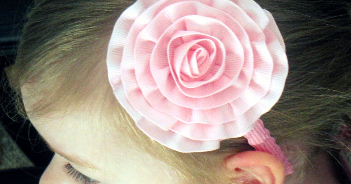 Get Your Craft On Ribbon Flower Headband TUTORIAL