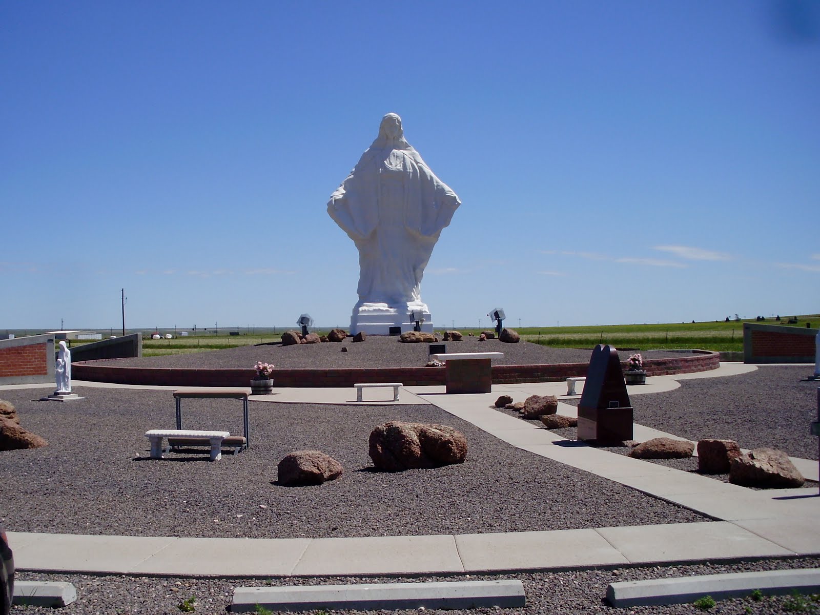 Life at 55 mph Our Lady of Peace Shrine, visible from the interstate