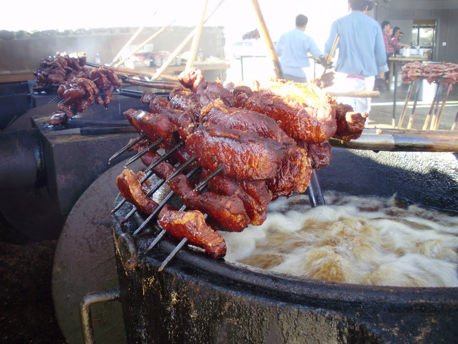 Life at 55 mph Pitchfork Steak Fondue in Medora, North Dakota (click