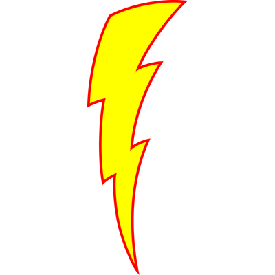 how to draw a lightening bolt