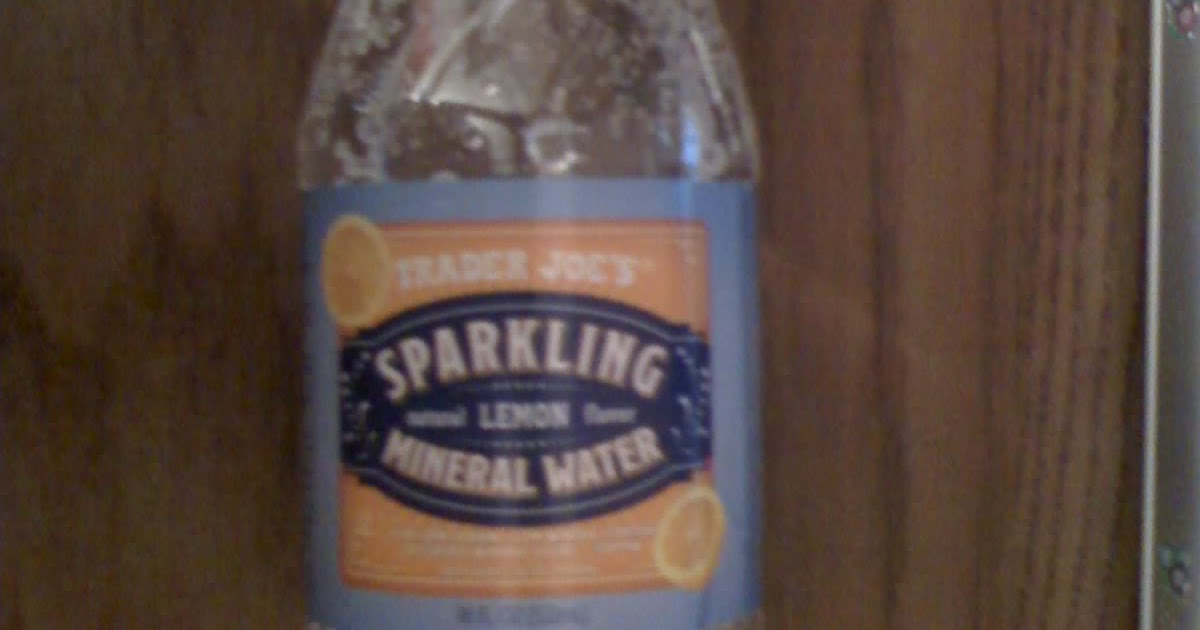 TheSkinnyPlate Trader Joe's Sparkling Lemon Mineral Water